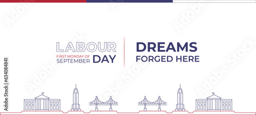 Labor Day Banner Design with Tagline