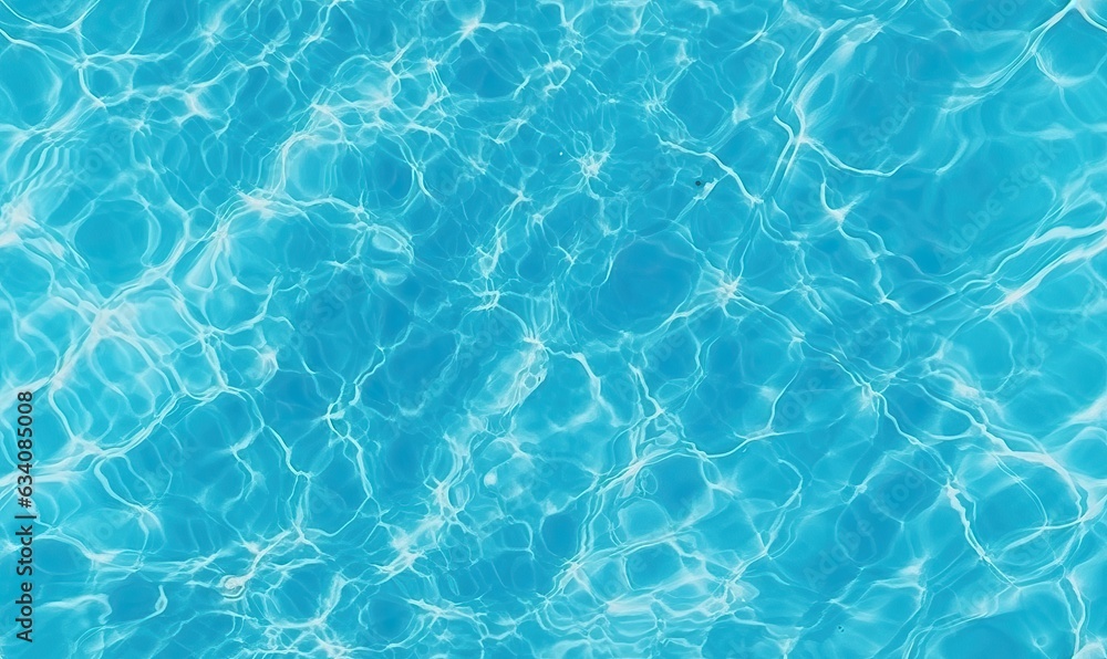 Shimmering Blue Water in Sunlit Pool