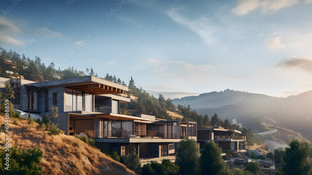 Elevated Elegance: Luxury Housing Construction in Foothill Retreat