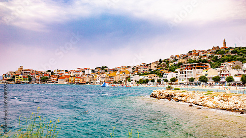 Fototapeta Naklejka Na Ścianę i Meble -  croatia coastline between split and dubrovnik