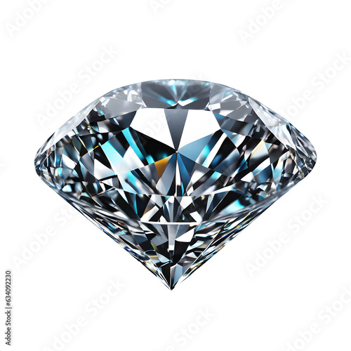 diamond of macro view on Transparent background. png format