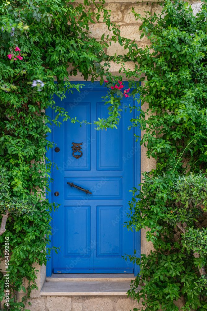 Colorful Houses with Bay Window in Alacati, Izmir Colorful Houses with Bay Window in Alacati, Izmir
