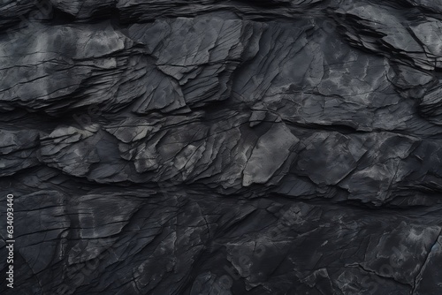 Black Jagged rock background. gray stone texture. Black grunge background.