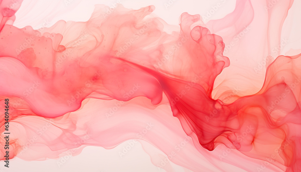 mesmerizing abstract liquid ink flow swirls, gradients, background pattern, red, pink and orange