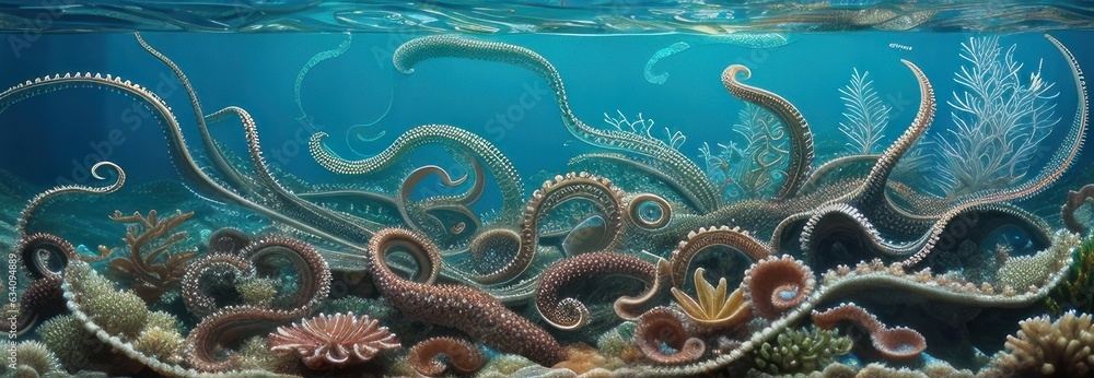 Fairy tale Octopus Under Sea Creatures Animals Octopus Natural Tentacle Giant Squid Swim Aquatic Life Water Plant Landscape Habitat Imitate Nature Underwater Fish Water Ocean Aquarium Marine Fairy tale Octopus Under Sea Creatures Animals Octopus Natural Tentacle Giant Squid Swim Aquatic Life Water Plant Landscape Habitat Imitate Nature Underwater Fish Water Ocean Aquarium Marine