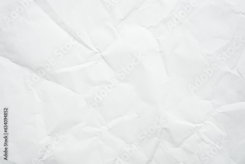White crumpled paper texture can be use as background