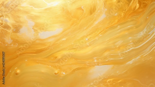 arrière plan graphique effet d'onde aquatique, caustique, couleur jaune, illustration ia générative