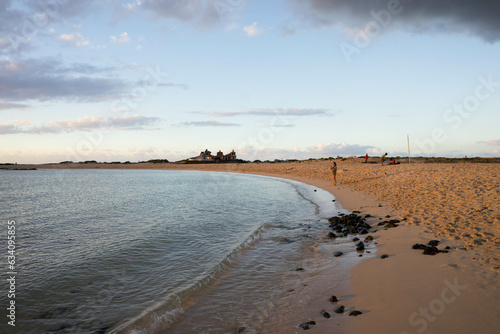 sunset on the beach