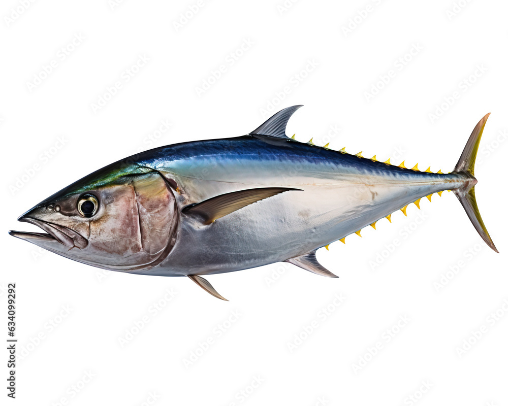 Bluefin tuna isolated on transparent background Stock Illustration