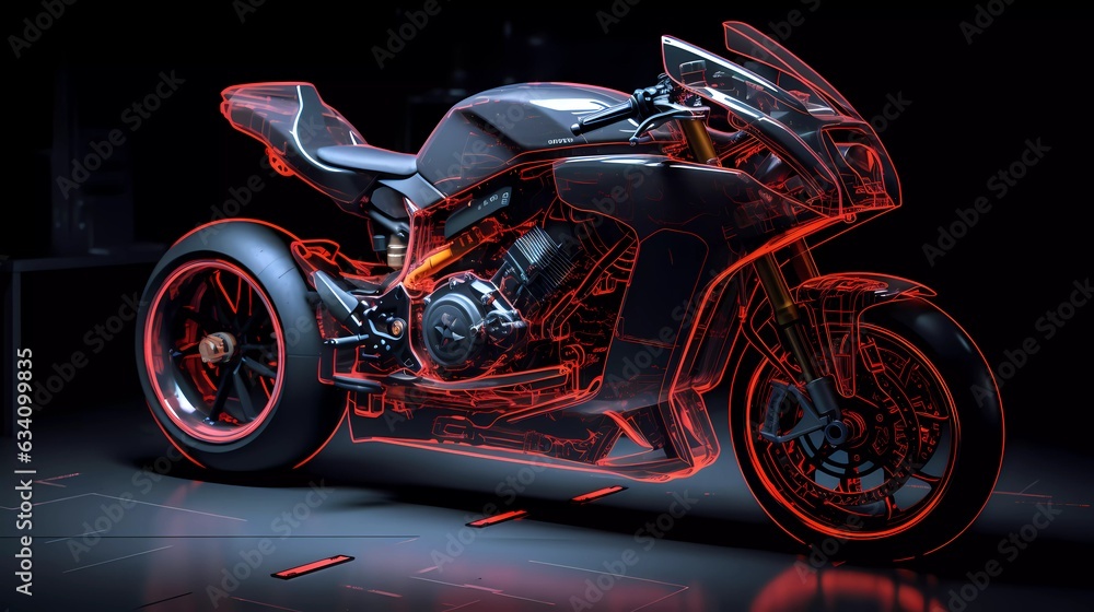 Racing Motorcycle, Superbike, Hypercycle, motorbike, Hyperbike, future motorcycle, Racing bike, Motorcycle concept design
