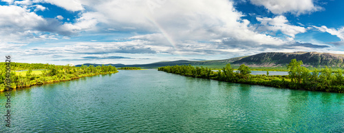 Landschaft bei Nikkaloutka in Lappland, Schweden