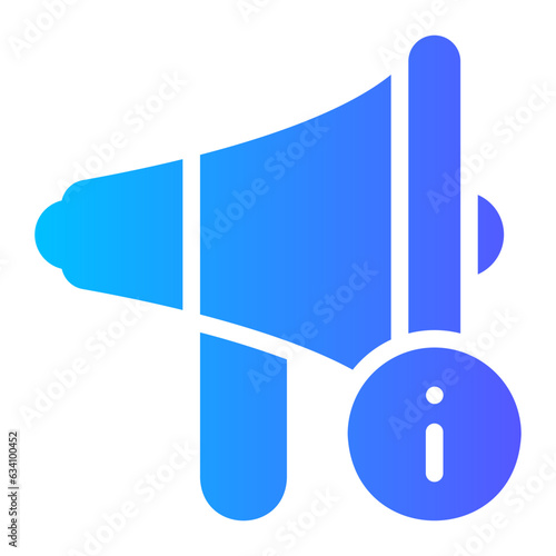 megaphone gradient icon