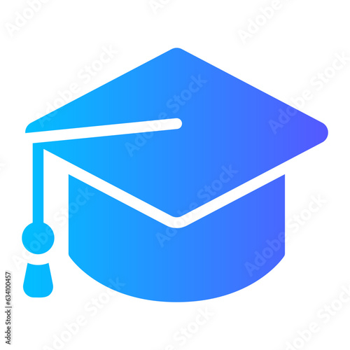 mortarboard gradient icon
