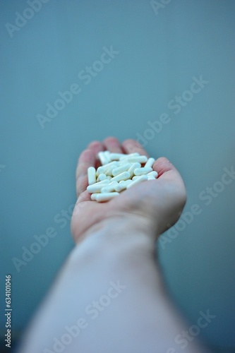 hand with pills