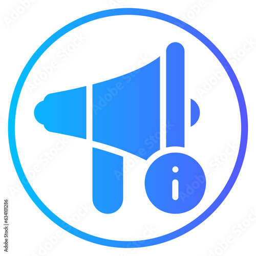 megaphone gradient icon