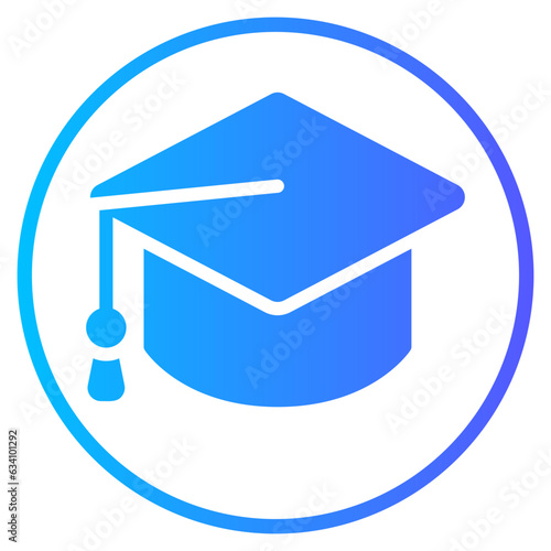 mortarboard gradient icon