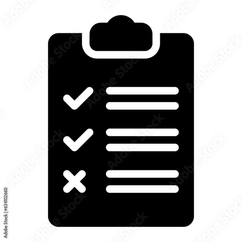 clipboard glyph icon