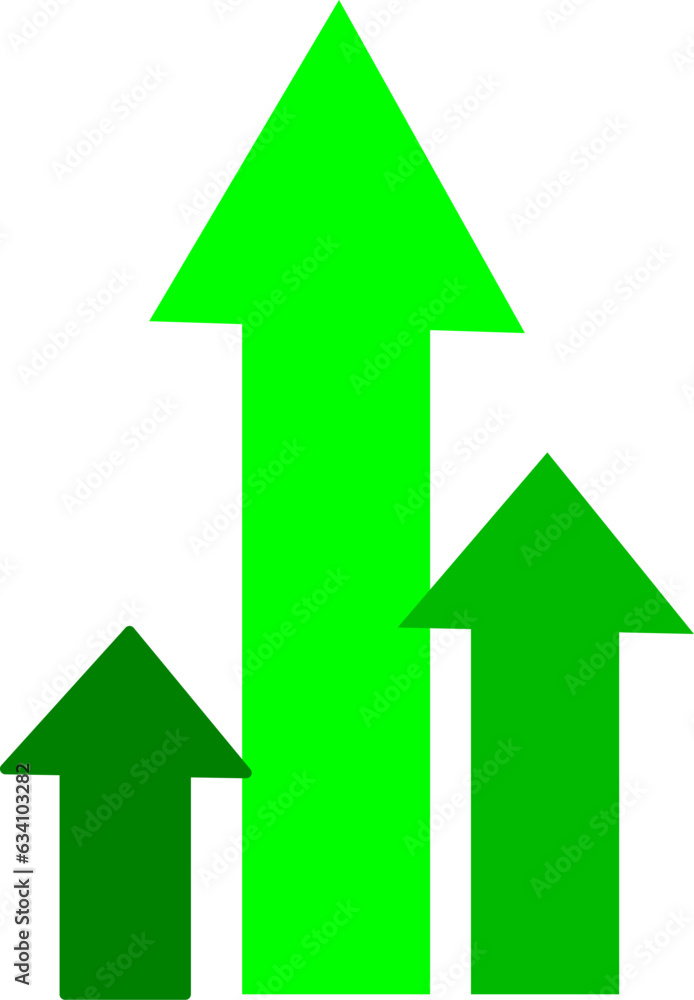 Green arrow on white background.. Replaceable vector design. Green arrow on white background.. Replaceable vector design.