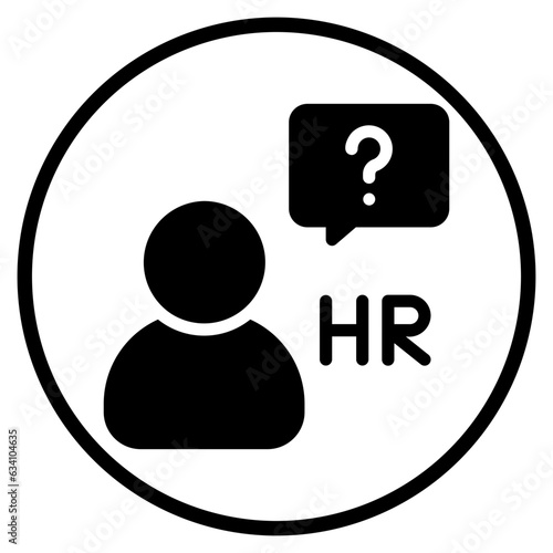 hr manager glyph icon