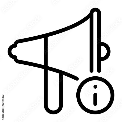 megaphone line icon