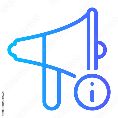 megaphone gradient icon