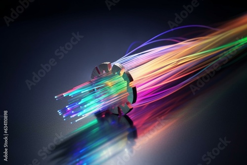 Fiber optic cable made using innovative methods. Generative AI