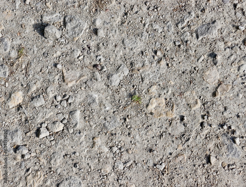 A close view of the gravel ground surface.
A close view of the gravel ground surface.
