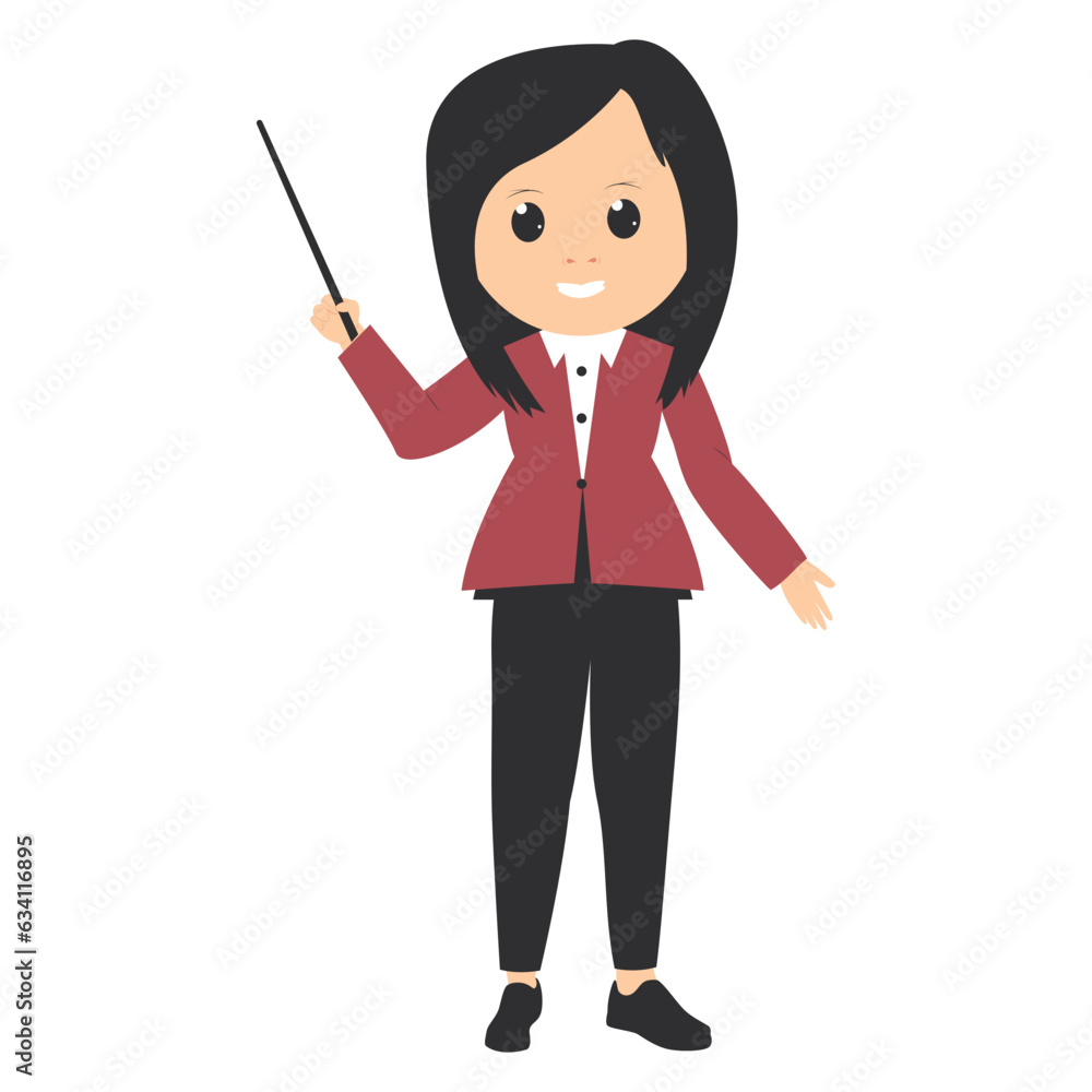 cute female teacher cartoon illustration cute female teacher cartoon illustration