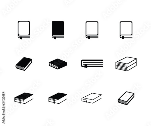 Book - thin line vector icon set. Pixel perfect. Editable stroke. The set contains icons: Book, Audiobook, E-Reader, Studying, Tutorial, Personal Organizer, Diary, Reference Book.