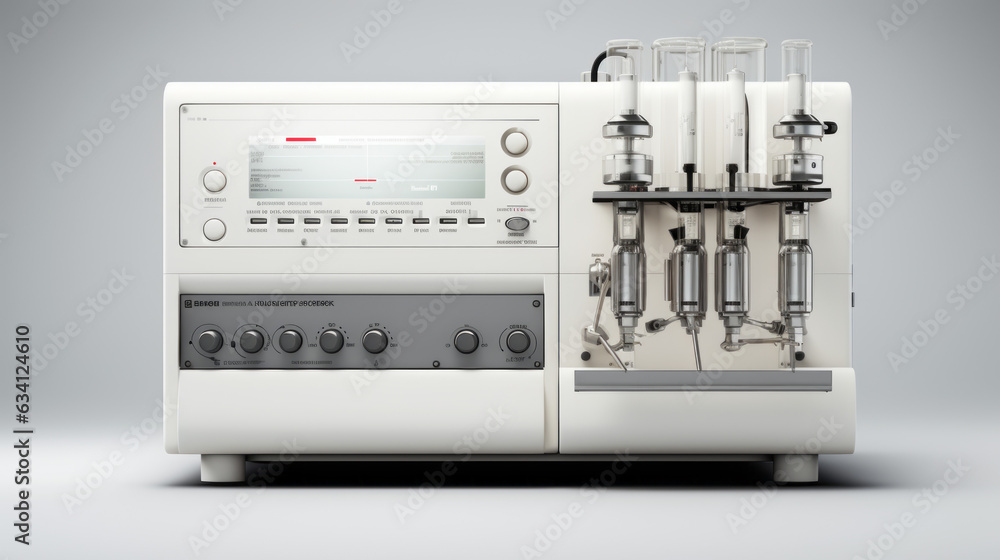 Obraz premium Gas chromatograph isolated on white background