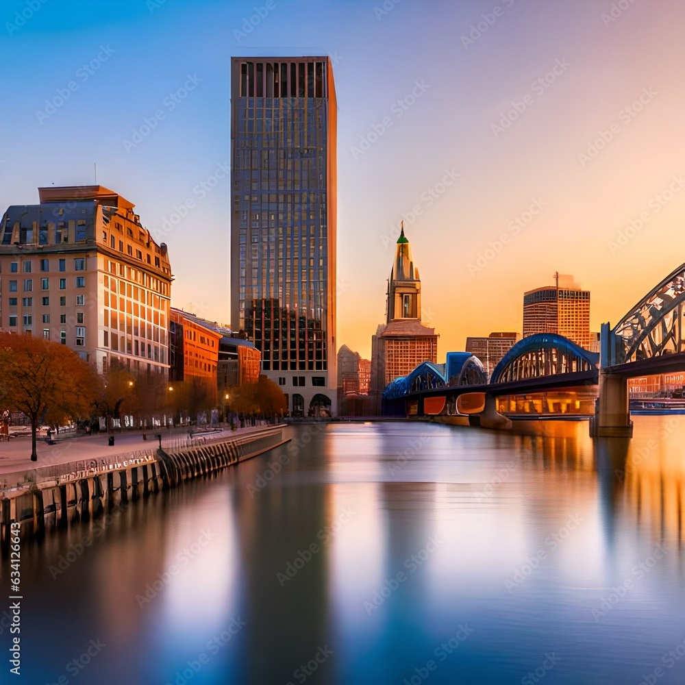 Obraz premium city at night