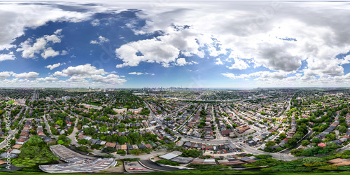 Experience Downtown Toronto in all its glory with a 360   panorama. This immersive view lets you explore the city s vibrant streets  iconic skyline  architectural marvels  and bustling energy from ever