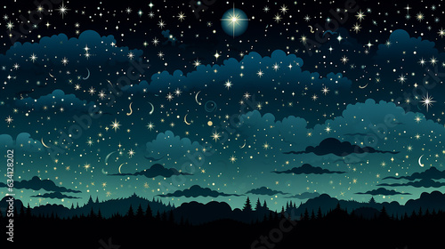 Background with galaxy stars