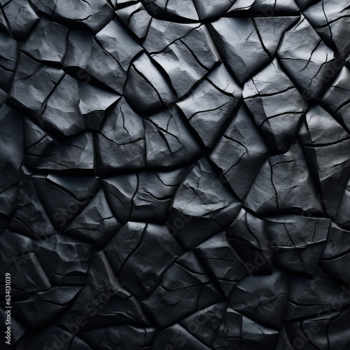 A monochrome image showcasing the rugged beauty of a rock wall - Seamless texture