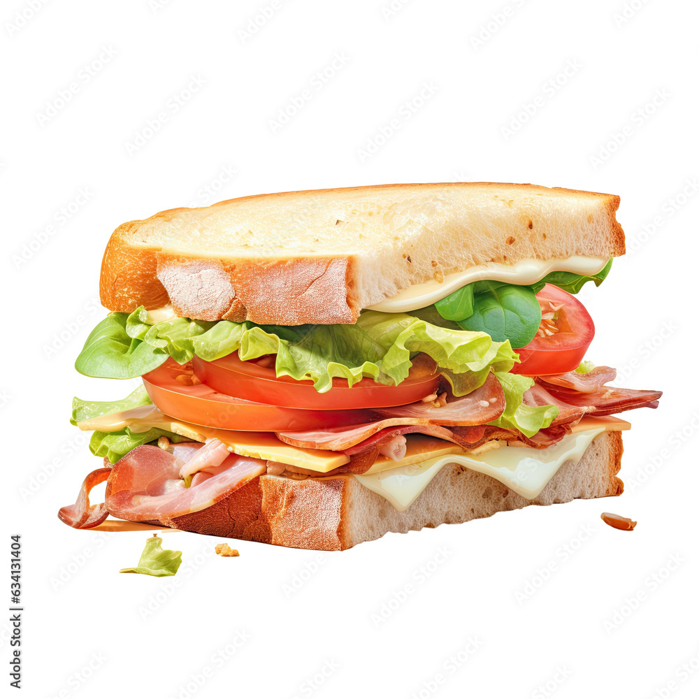 Sandwich Alone on transparent background Sandwich Alone on transparent background