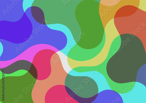 Colorful abstract cute design geometric line smooth risograph background