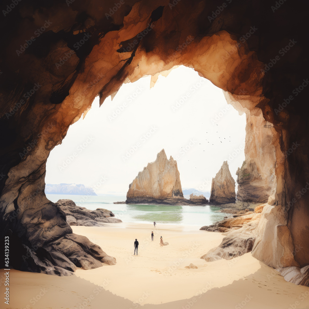 Höhlensicht aufs Meer