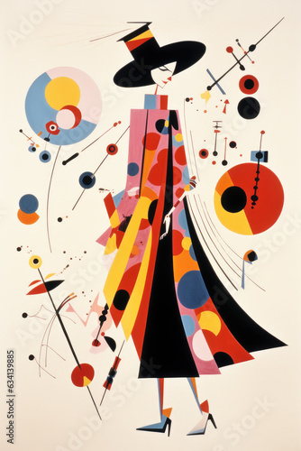 Person in Kandinsky Stil