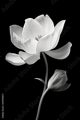Tulpe Black and White