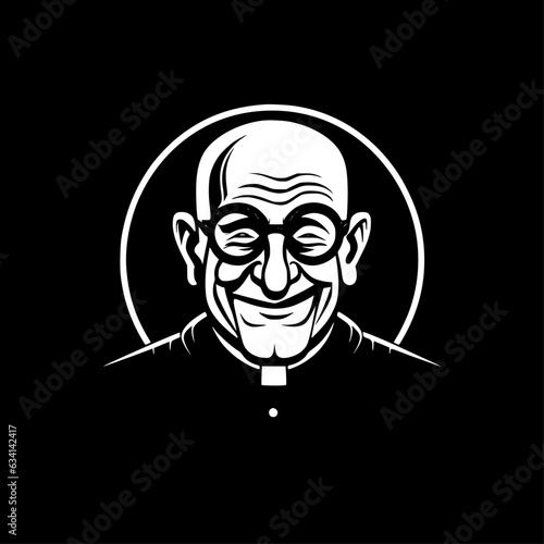 Papa - Minimalist and Flat Logo - Vector illustration