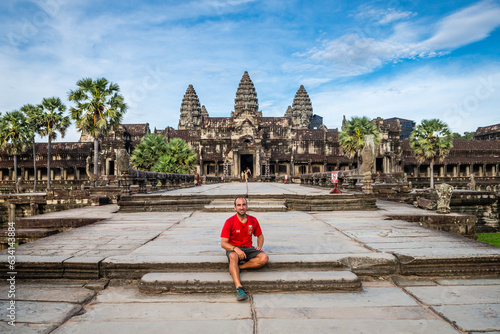 Obraz na płótnie views of angkor wat main temple, cambodia w salonie
