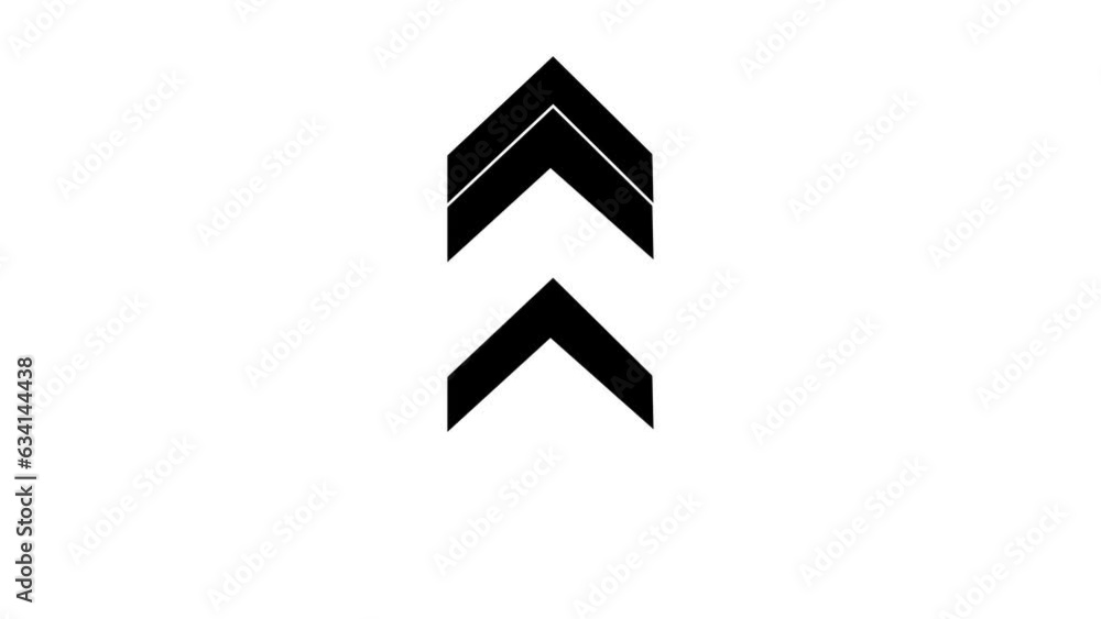 abstract directional arrow icon or swipe up arrow signal animation 4k abstract directional arrow icon or swipe up arrow signal animation 4k