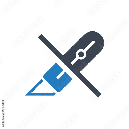 Utility knife,  Do not cut icon