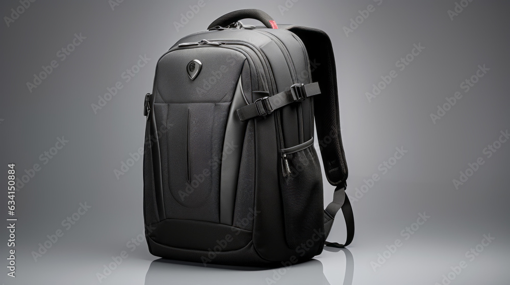 Naklejka premium Laptop backpack isolated on white background