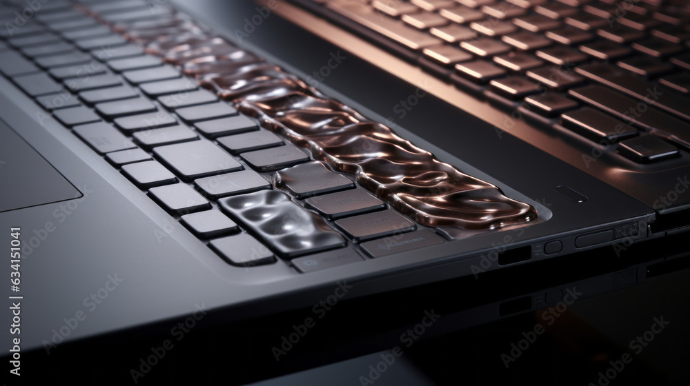 melted laptop keyboard