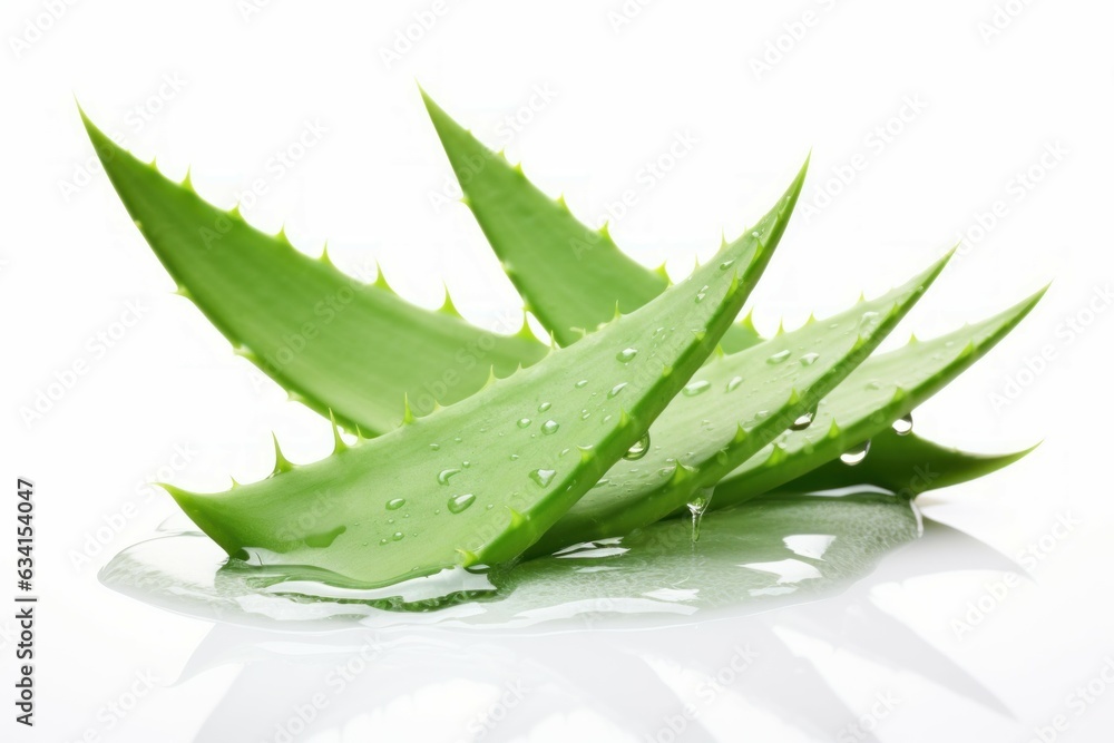 Soothing aloe vera leaves. Generate Ai Soothing aloe vera leaves. Generate Ai