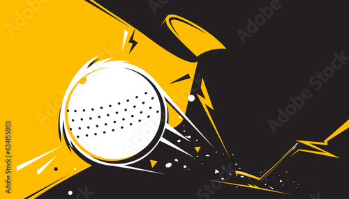 Golf abstract background design.The sports concept