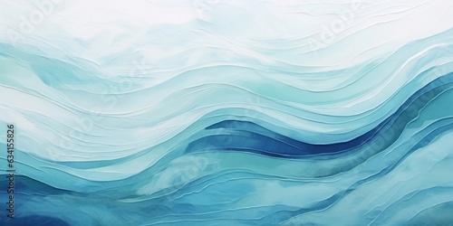 Abstract water ocean wave, blue, aqua, teal texture. Blue and white water wave web banner Graphic Resource as background for ocean wave abstract. AI generative.
