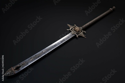 Ancient sword fantasy silver. Generate Ai