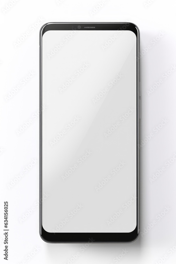 Smartphone mockup with blank white screen in realistic, clay, flat vector, line style. mobile phone mockup front view Smartphone mockup with blank white screen in realistic, clay, flat vector, line style. mobile phone mockup front view